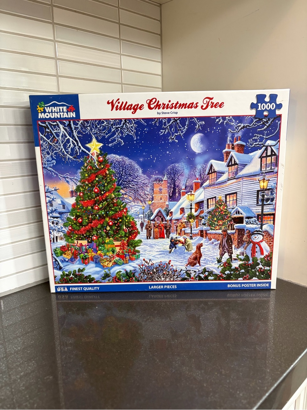 White Mountain Village Christmas Tree 1000 piece puzzle